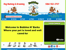 Tablet Screenshot of bubblesnbarks.com